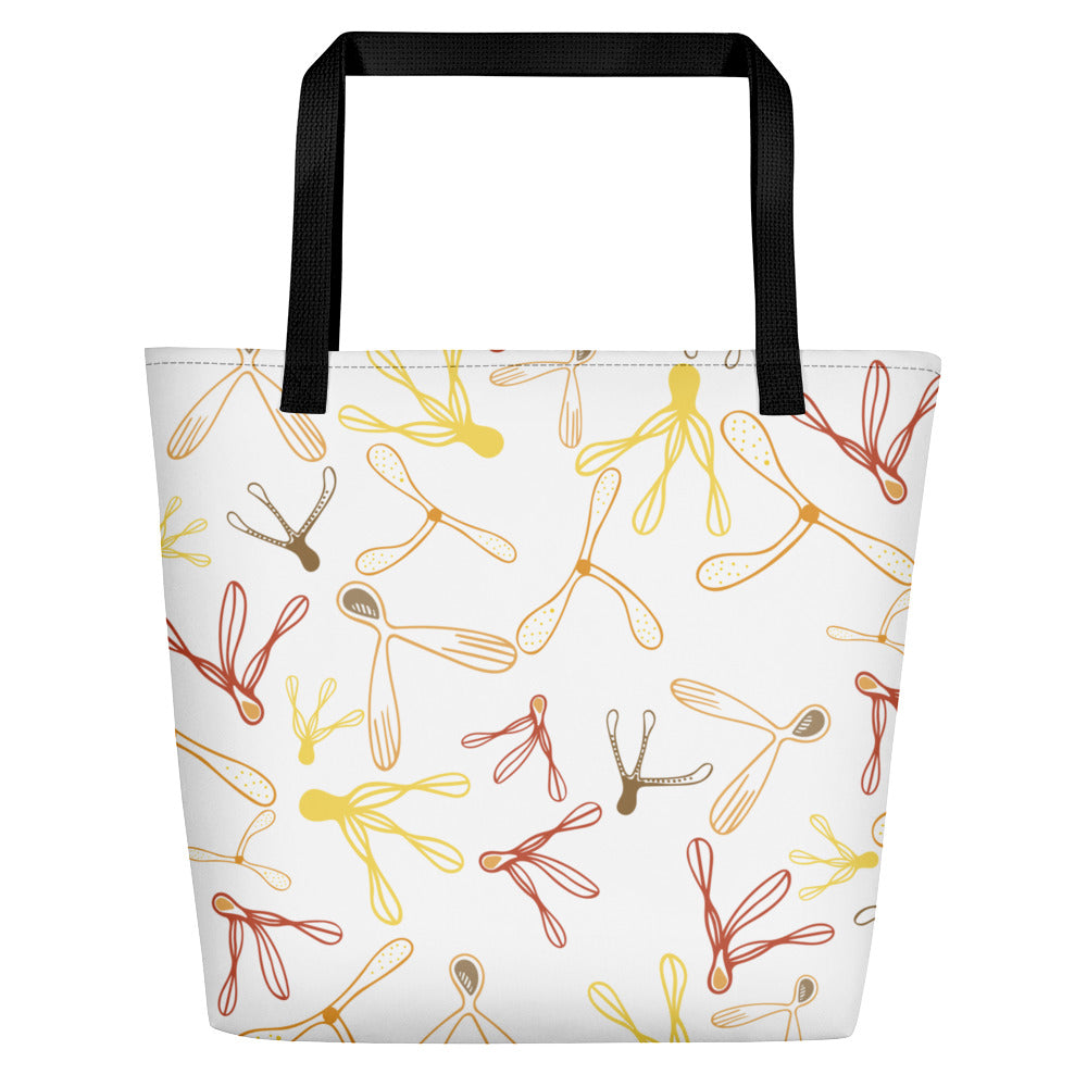 Spiralling Seeds Beach Bag-Geckojoy