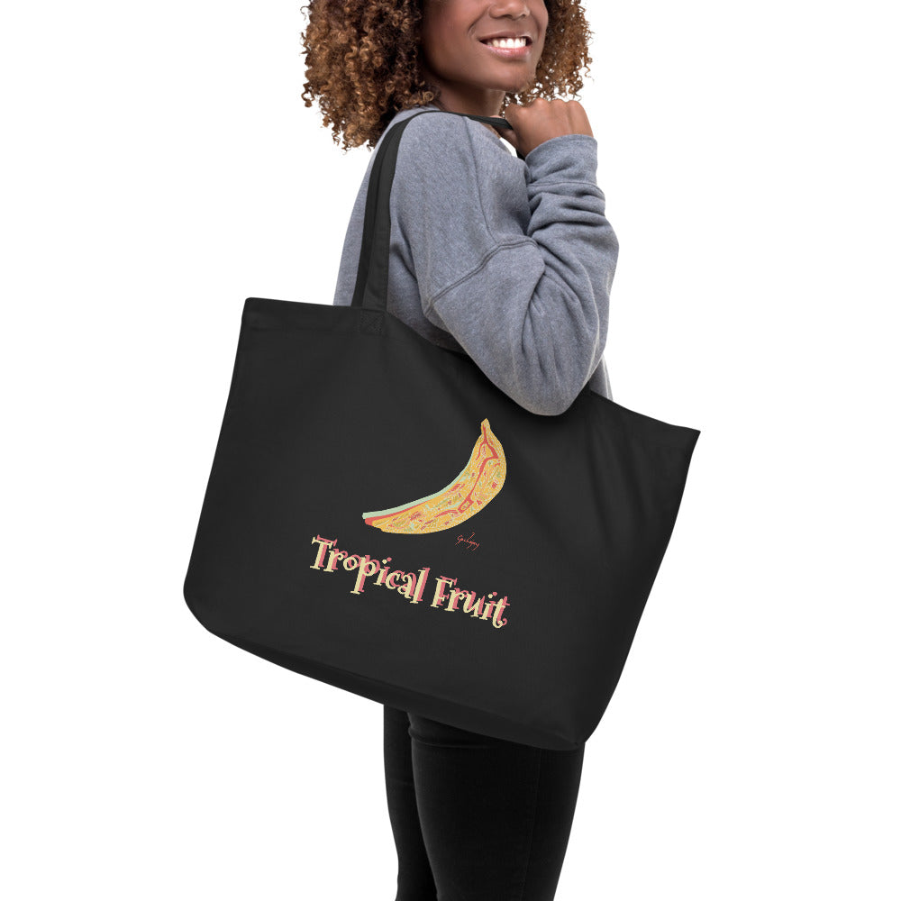 Tropical Flavour Personalised Organic Shopping Bag-Geckojoy