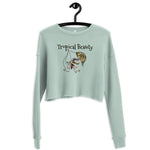 Tropical Beauty Crop Sweatshirt-Geckojoy