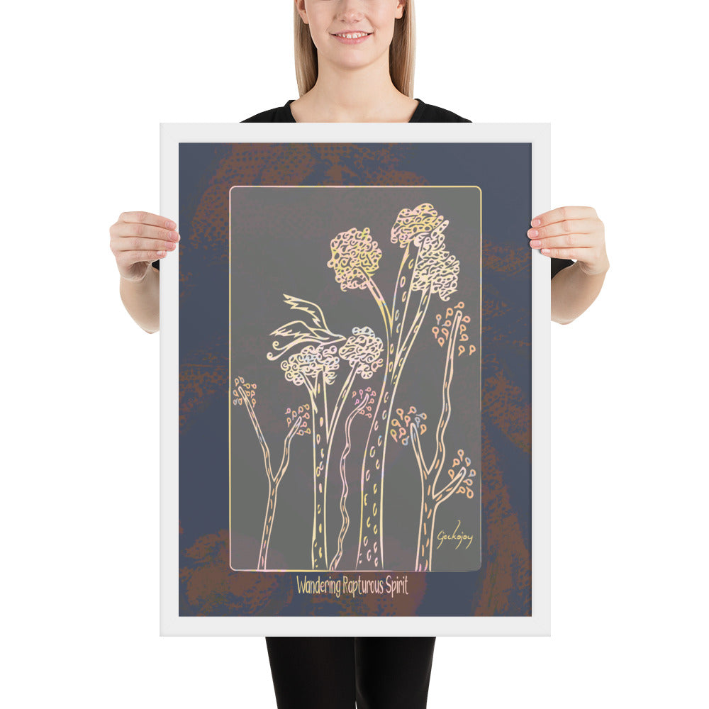 Wandering Rapturous Spirit Framed Print-Geckojoy