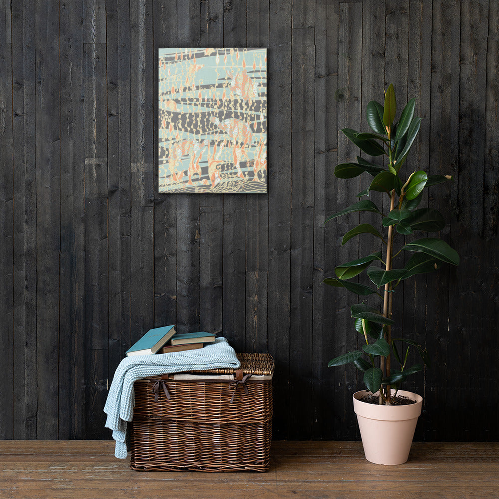 Sea Turtles Sonic Silver Canvas Print-Geckojoy