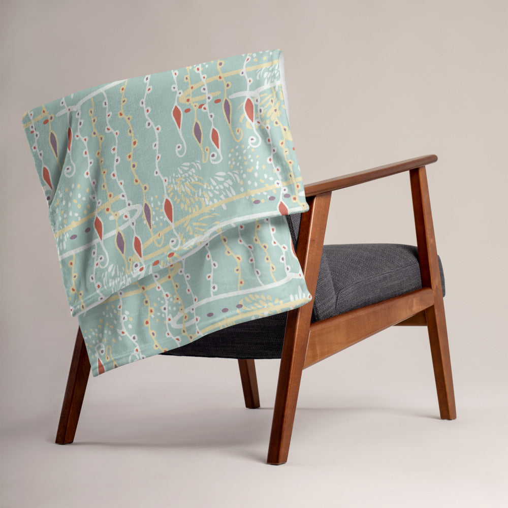 Diving For Pearls Throw Blanket-Geckojoy