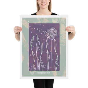 Hovering Formless Breeze Framed Print-Geckojoy