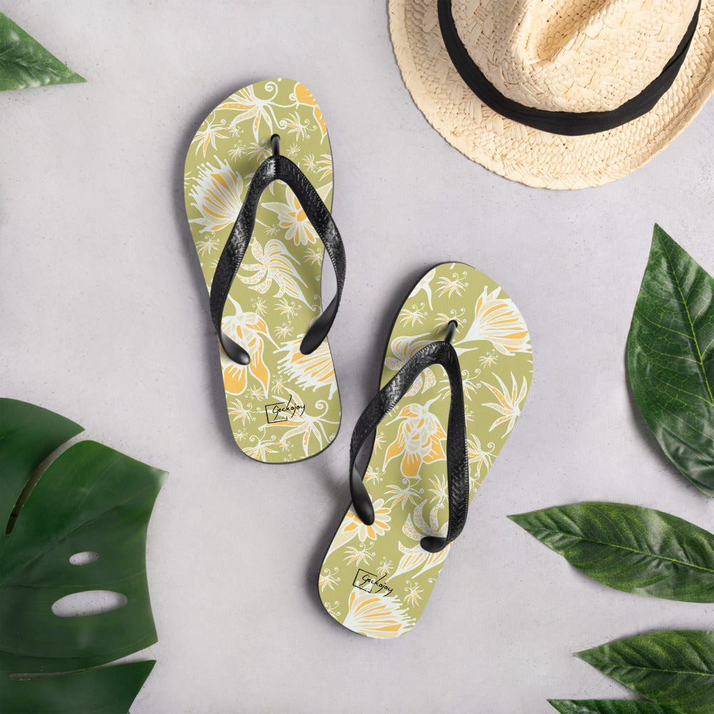 Bed of Wildflowers Flip-Flops-Geckojoy