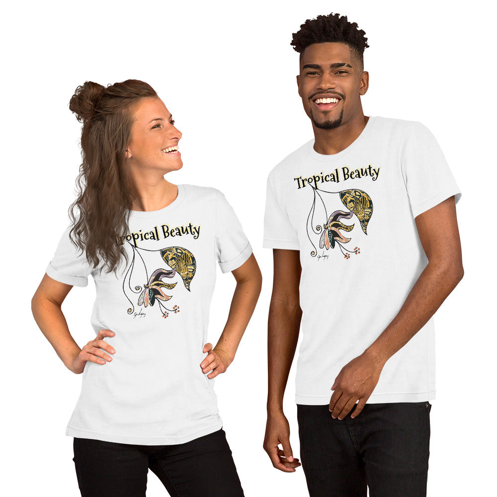 Tropical Beauty Unisex Light Tees-Geckojoy