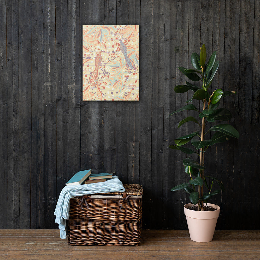 Coastal Courtyard Canvas Print-Geckojoy