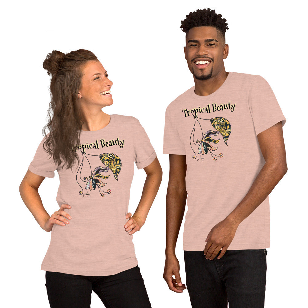 Tropical Beauty Unisex Light Tees-Geckojoy