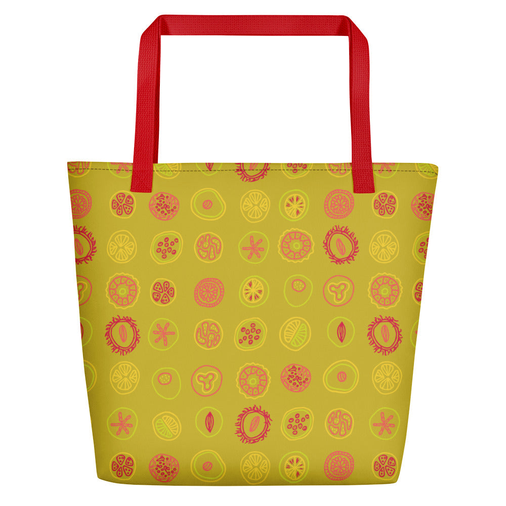 Fruit Drops Beach Bag-Geckojoy