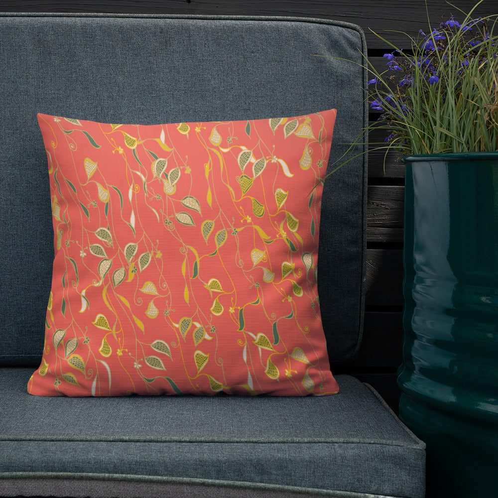 Love Birds Bright Outdoor Pillow-Geckojoy