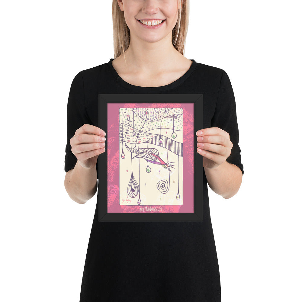 Flying Melodious Storm Framed Print-Geckojoy