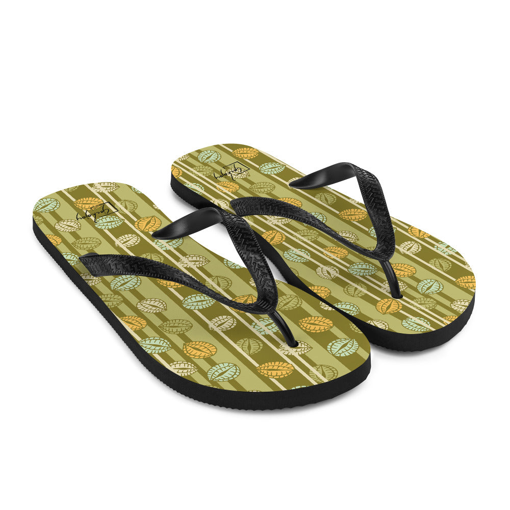 Beaded Trees Flip-Flops-Geckojoy