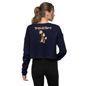 Tropical Beauty Crop Sweatshirt-Geckojoy