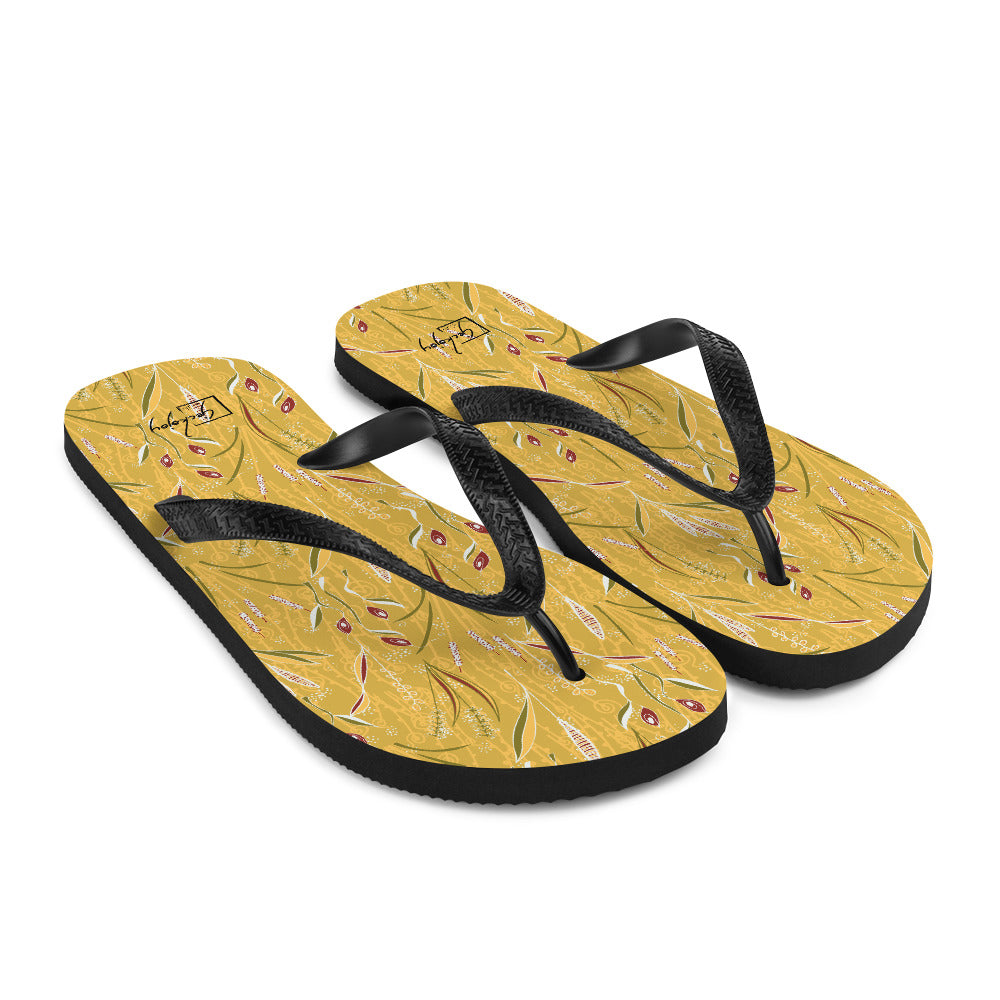 Grass in Bloom Flip-Flops-Geckojoy