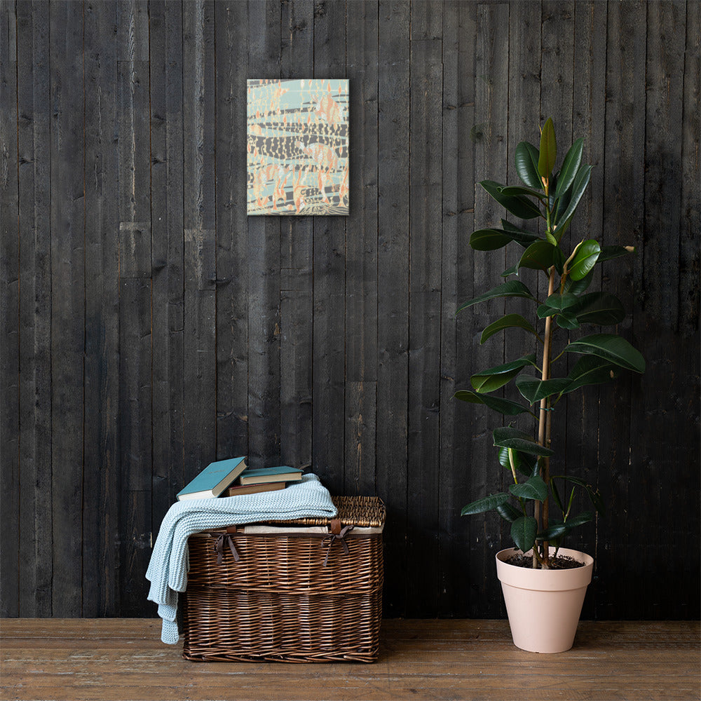 Sea Turtles Sonic Silver Canvas Print-Geckojoy