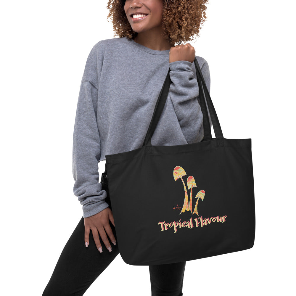 Tropical Flavour Personalised Organic Shopping Bag-Geckojoy