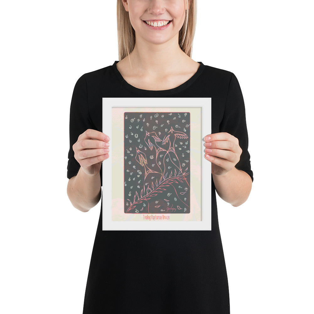 Trailing Rapturous Breeze Framed Print-Geckojoy