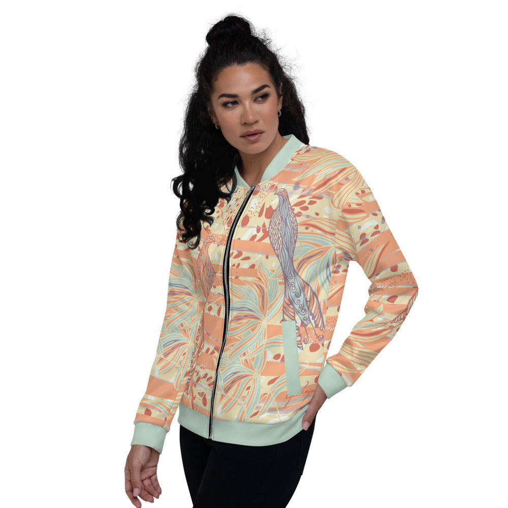 Coastal Unisex Bomber Jacket-Geckojoy
