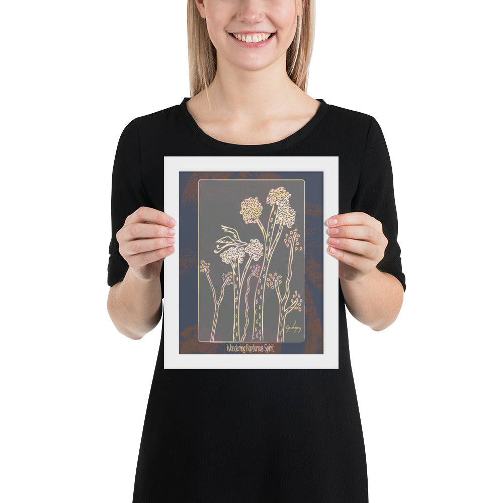 Wandering Rapturous Spirit Framed Print-Geckojoy