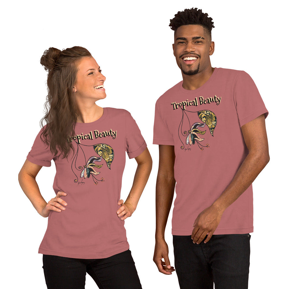 Tropical Beauty Unisex Light Tees-Geckojoy