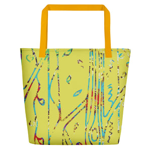 Painted Beach Bag-Geckojoy