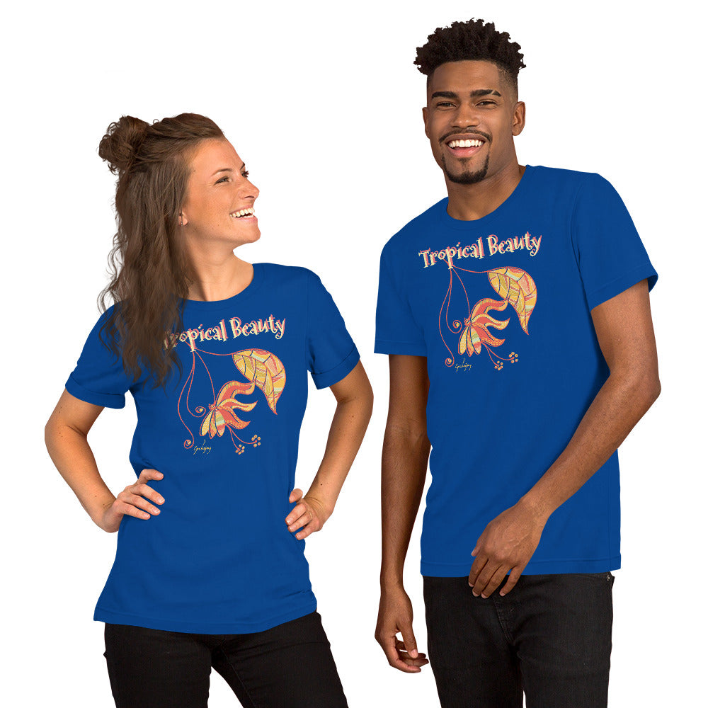 Tropical Beauty Unisex Dark Tees-Geckojoy