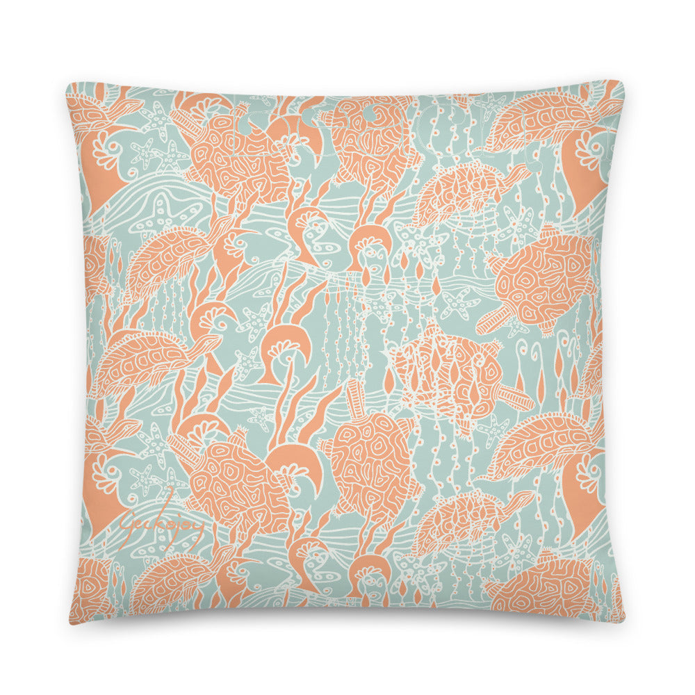 Sea Turtles Indoor Pillow-Geckojoy