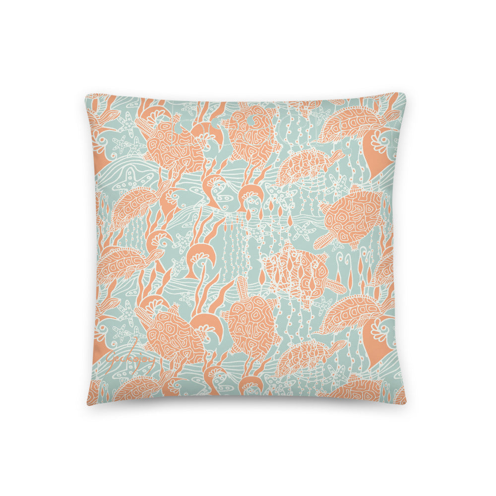 Sea Turtles Indoor Pillow-Geckojoy