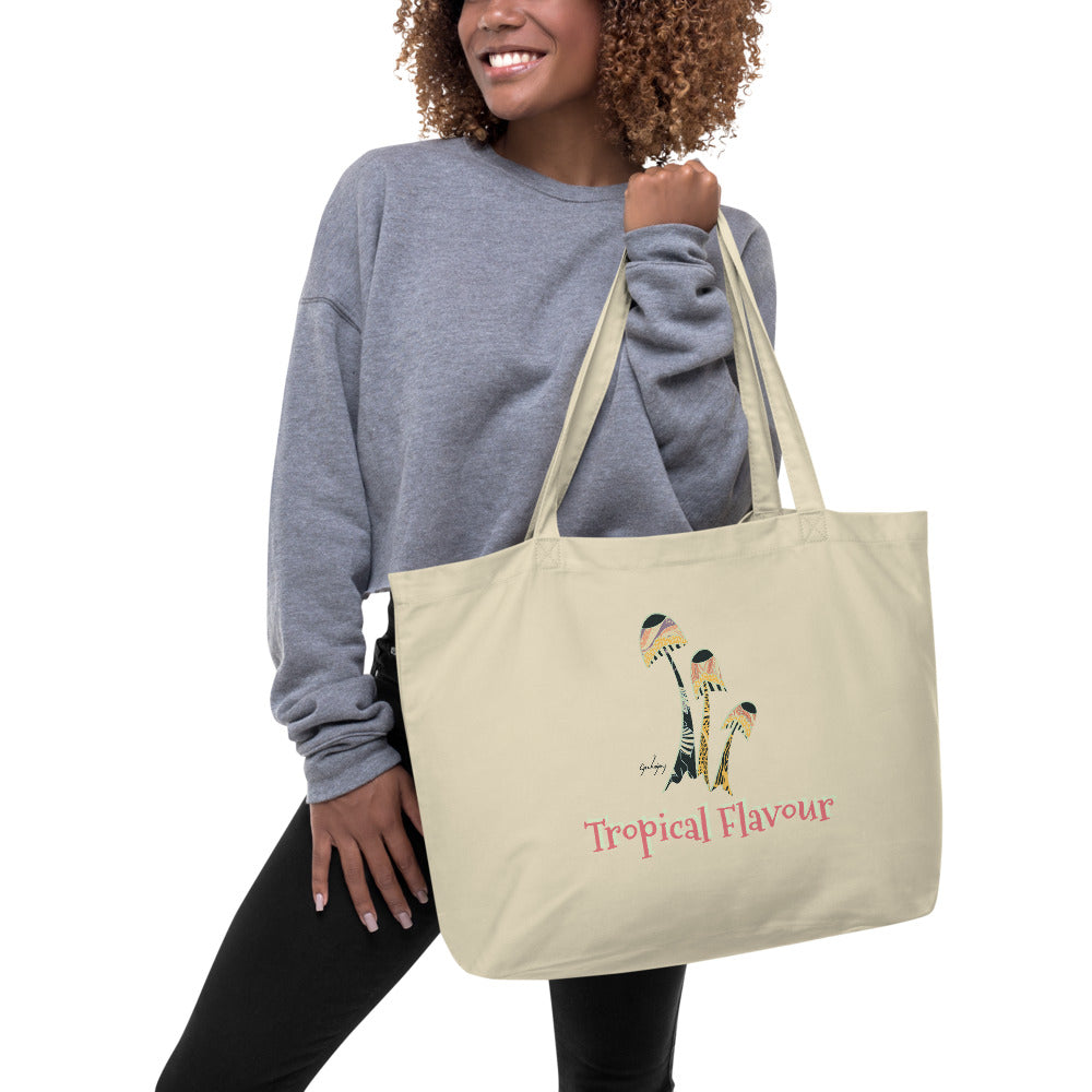 Tropical Flavour Personalised Organic Shopping Bag-Geckojoy