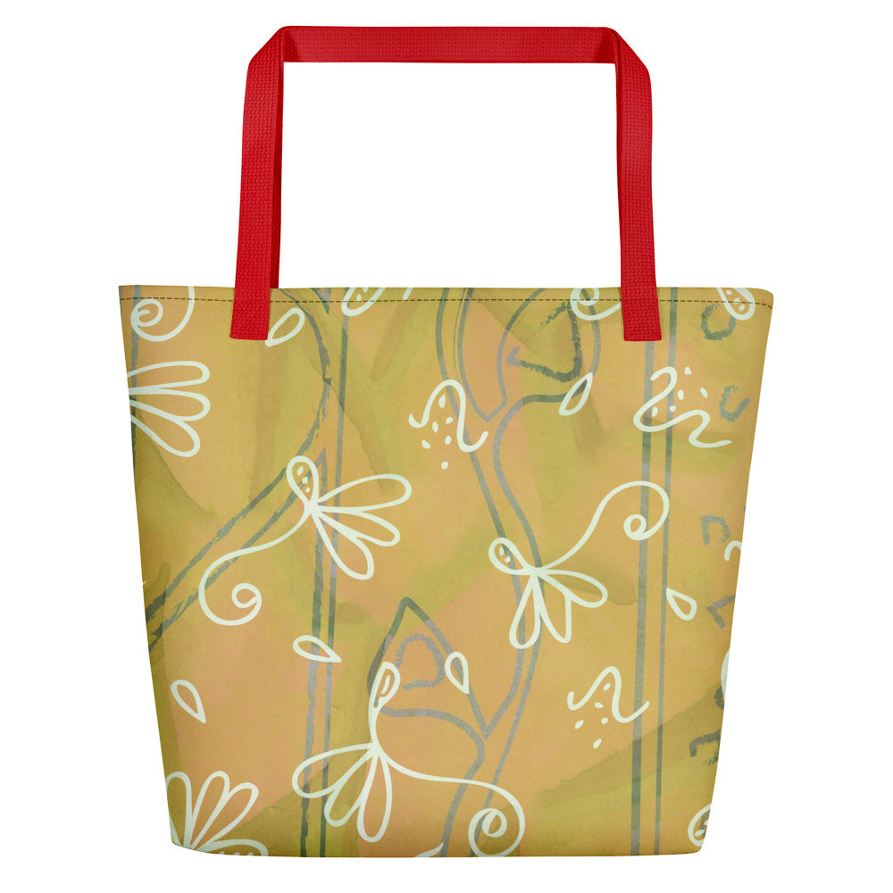 Tumbling Seeds Beach Bag-Geckojoy