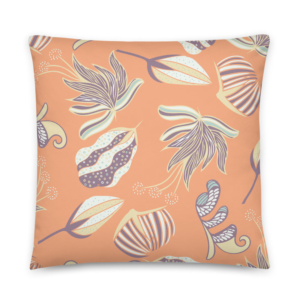 Floating on a Calm Lagoon Indoor Pillow-Geckojoy