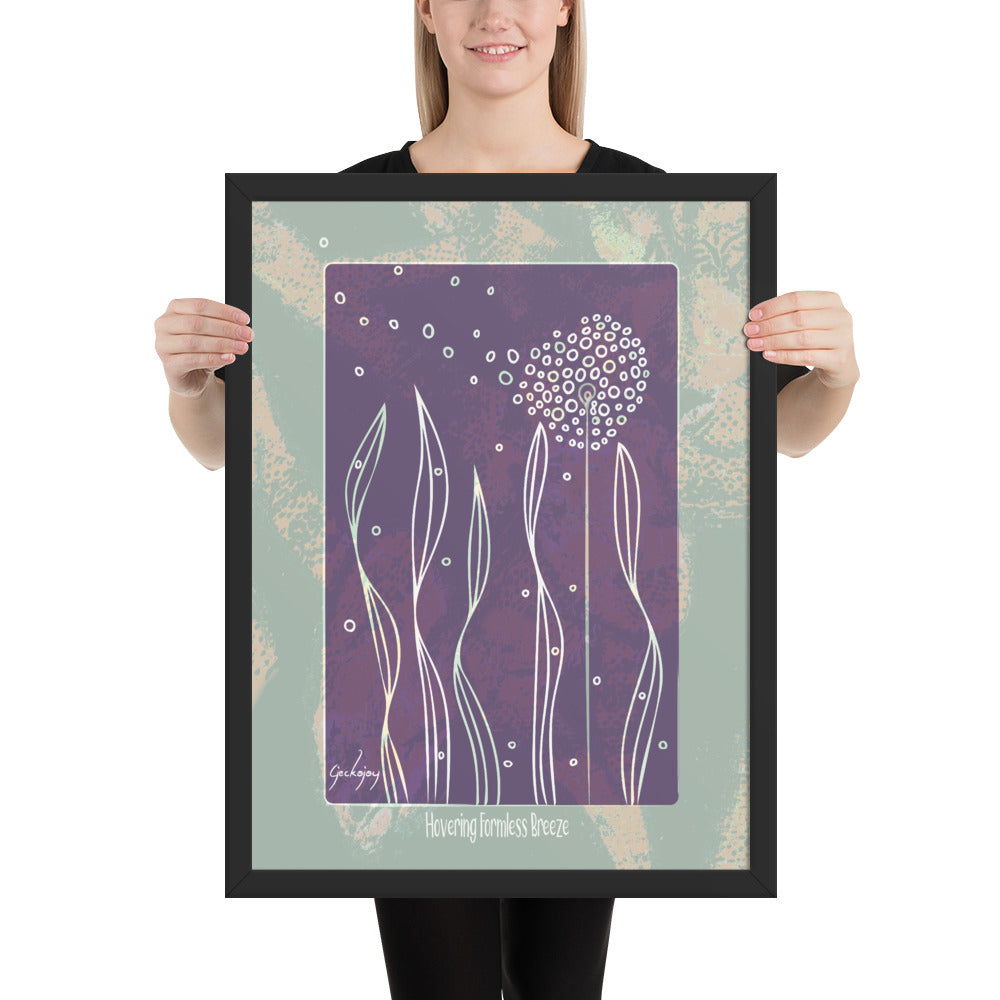 Hovering Formless Breeze Framed Print-Geckojoy