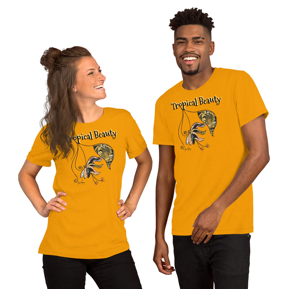 Tropical Beauty Unisex Light Tees-Geckojoy