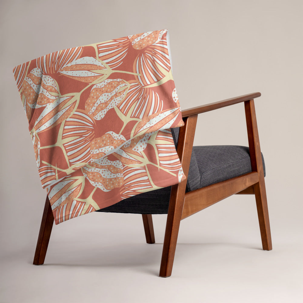 Estuary Seed Pods Throw Blanket-Geckojoy