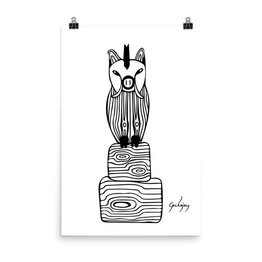 Boar Totem Print-Geckojoy