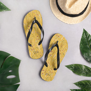 Grass in Bloom Flip-Flops-Geckojoy