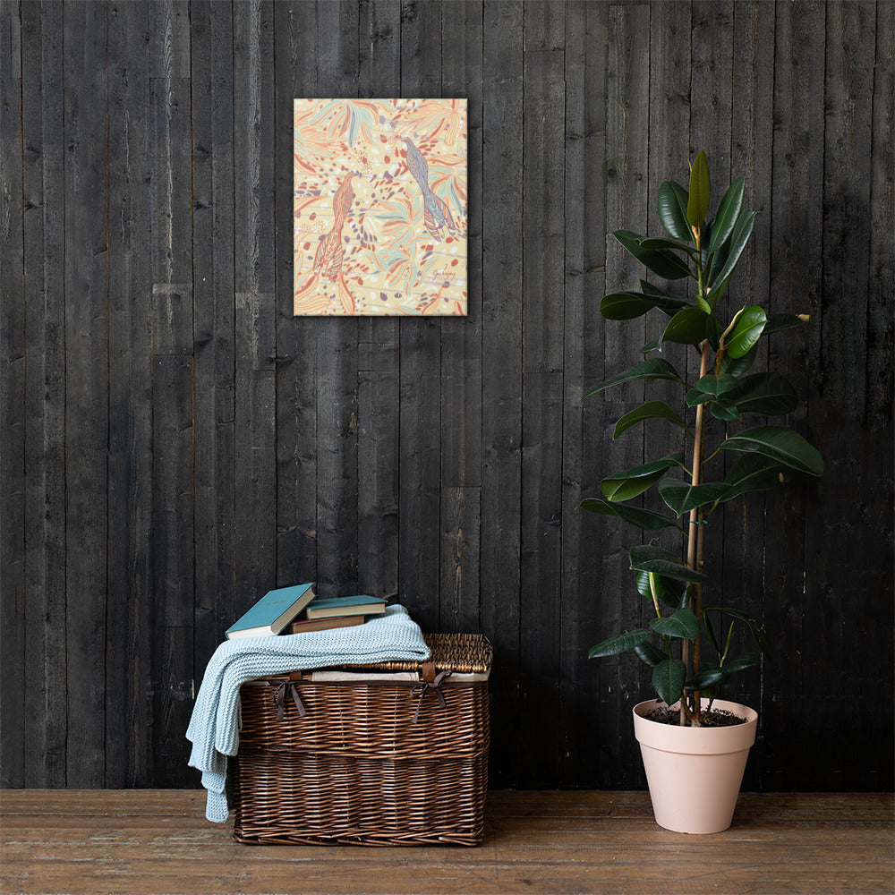 Coastal Courtyard Canvas Print-Geckojoy