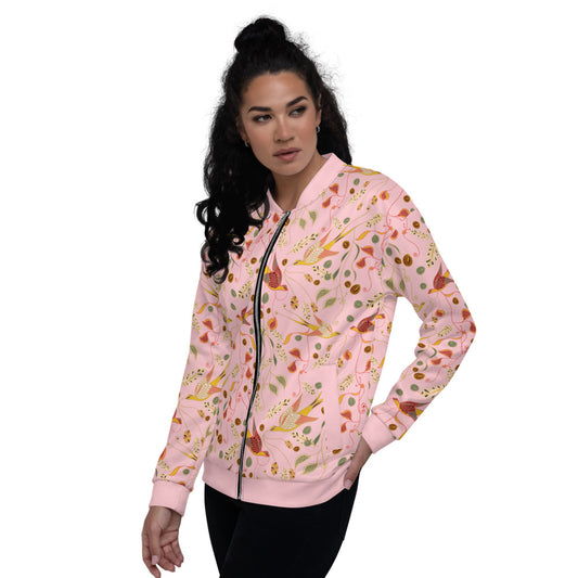 Love Birds Unisex Bomber Jacket-Geckojoy