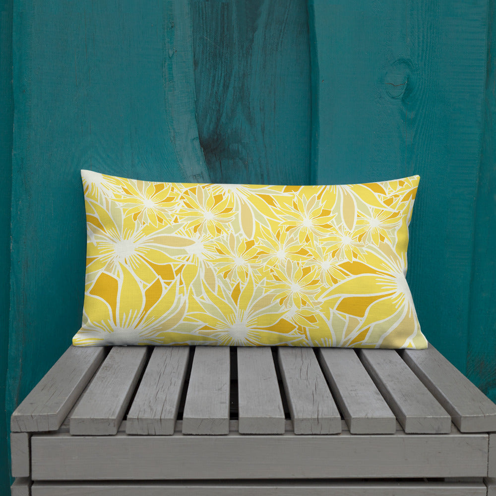 Crazy Daisy Outdoor Pillow-Geckojoy