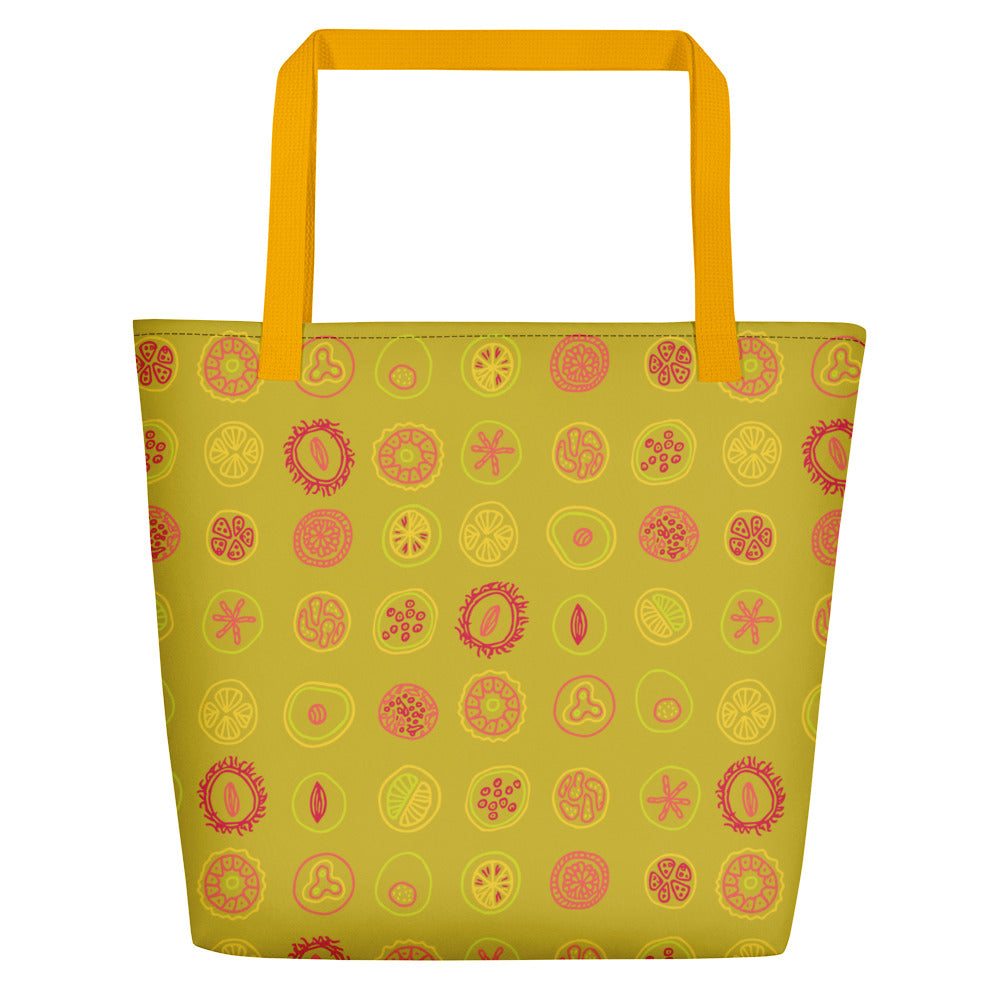 Fruit Drops Beach Bag-Geckojoy