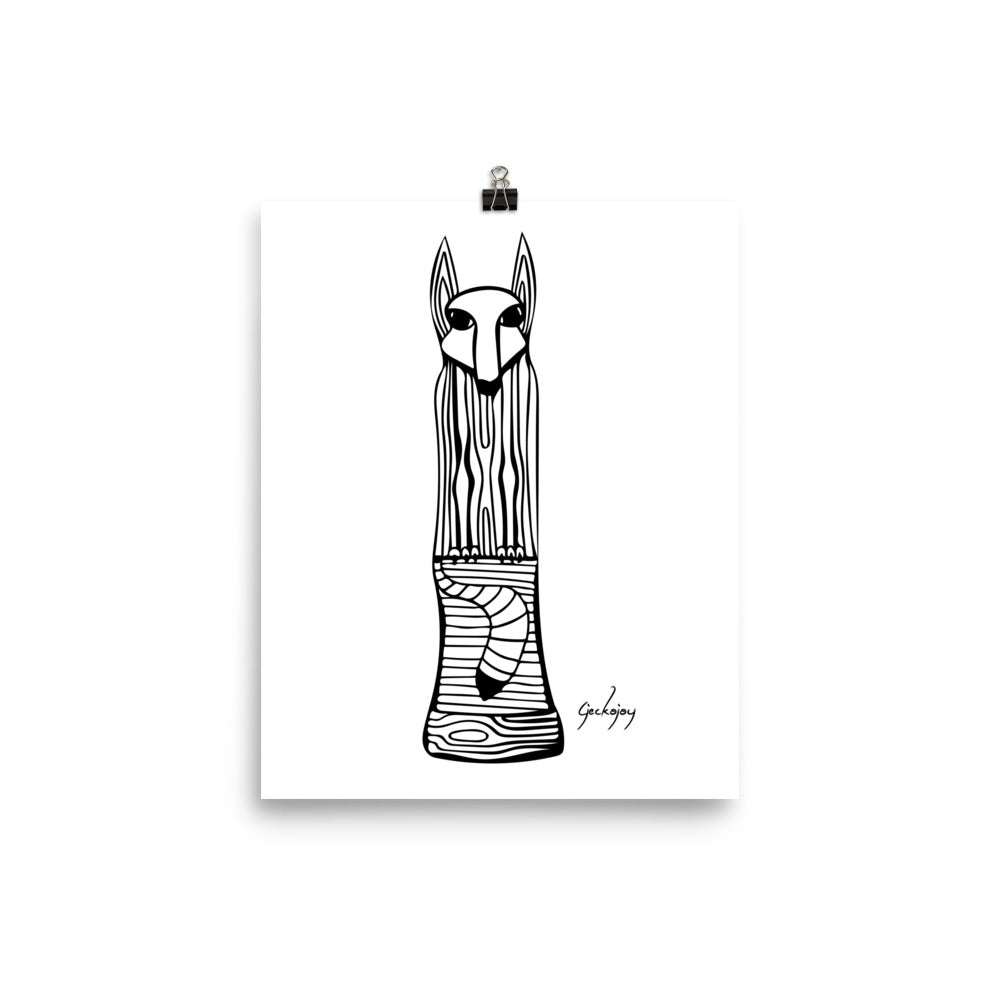 Fox Totem Print-Geckojoy