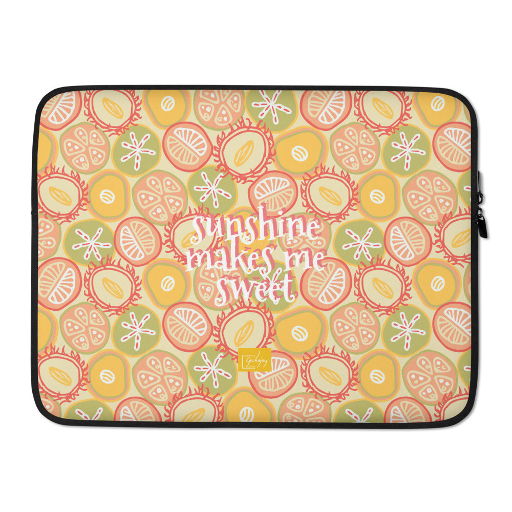 Sun-kissed Fruit Laptop Sleeve-Geckojoy