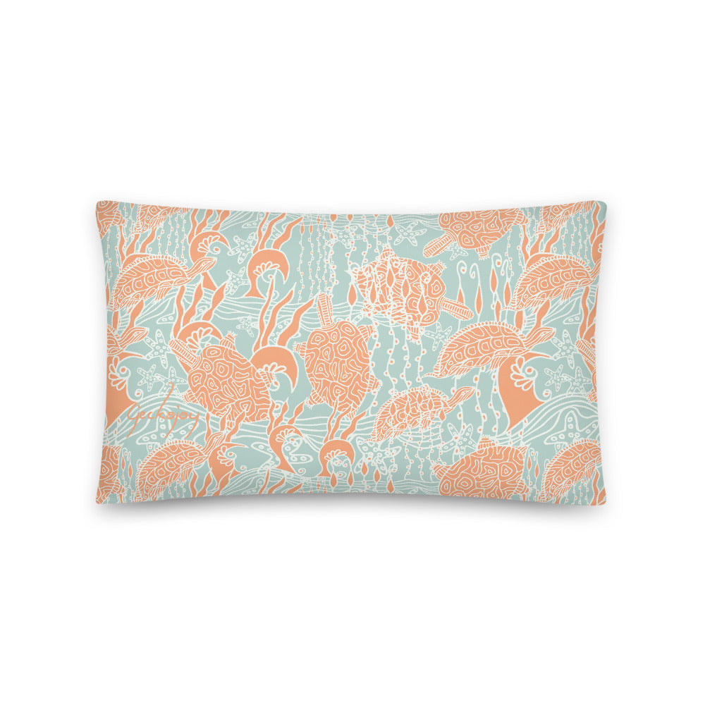 Sea Turtles Indoor Pillow-Geckojoy