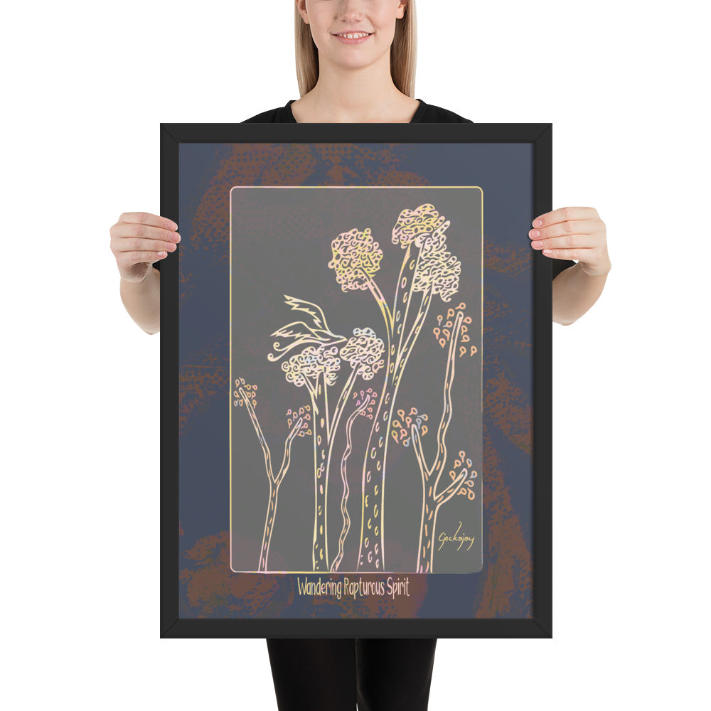 Wandering Rapturous Spirit Framed Print-Geckojoy