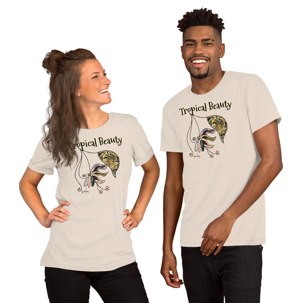 Tropical Beauty Unisex Light Tees-Geckojoy