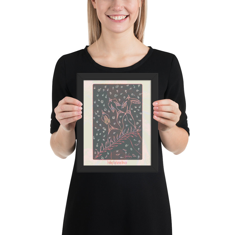 Trailing Rapturous Breeze Framed Print-Geckojoy