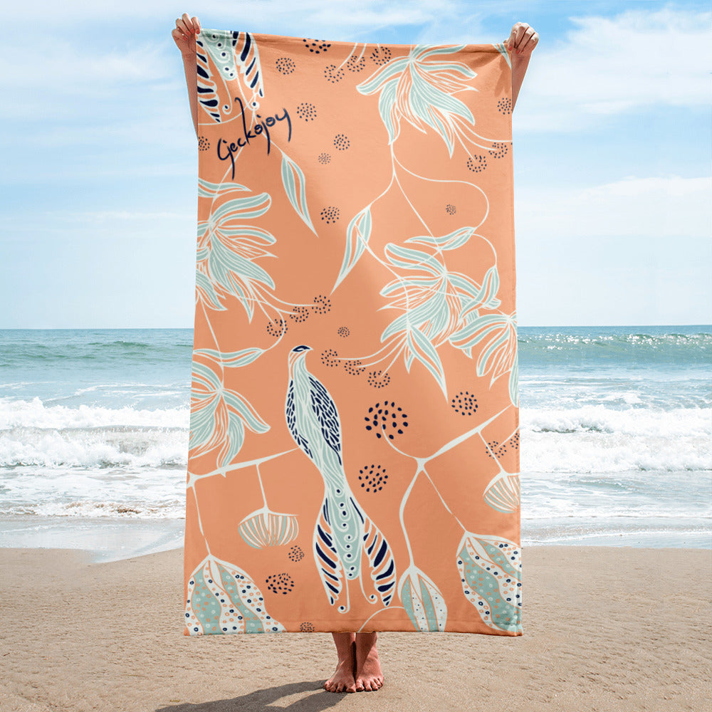 Coastal Courtyard SG01 - Beach Towel-Geckojoy