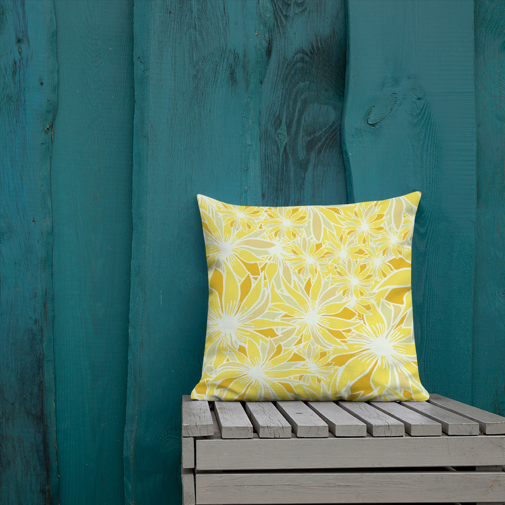 Crazy Daisy Outdoor Pillow-Geckojoy