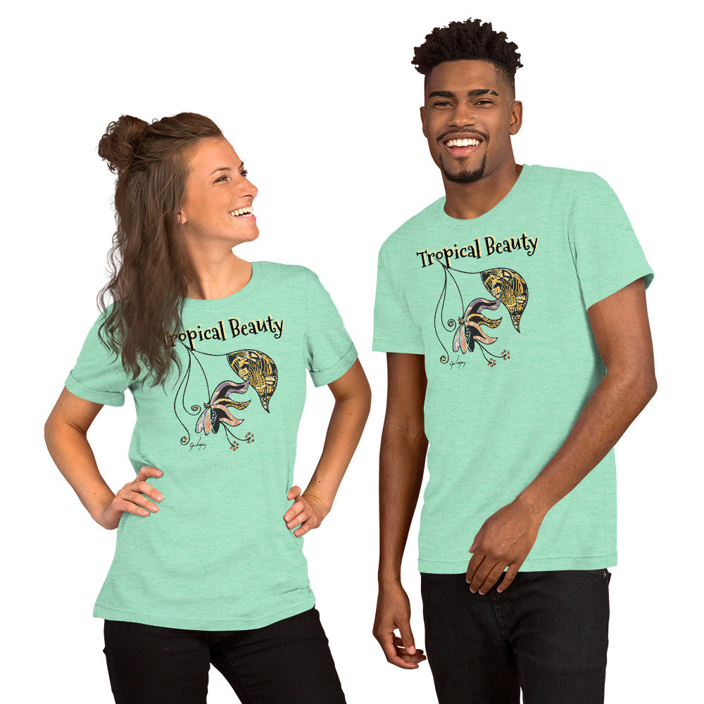 Tropical Beauty Unisex Light Tees-Geckojoy