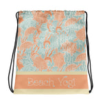 Beach Yogi Drawstring Gym Bag-Geckojoy
