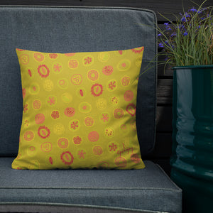Fruit Drops Square Outdoor Pillow-Geckojoy